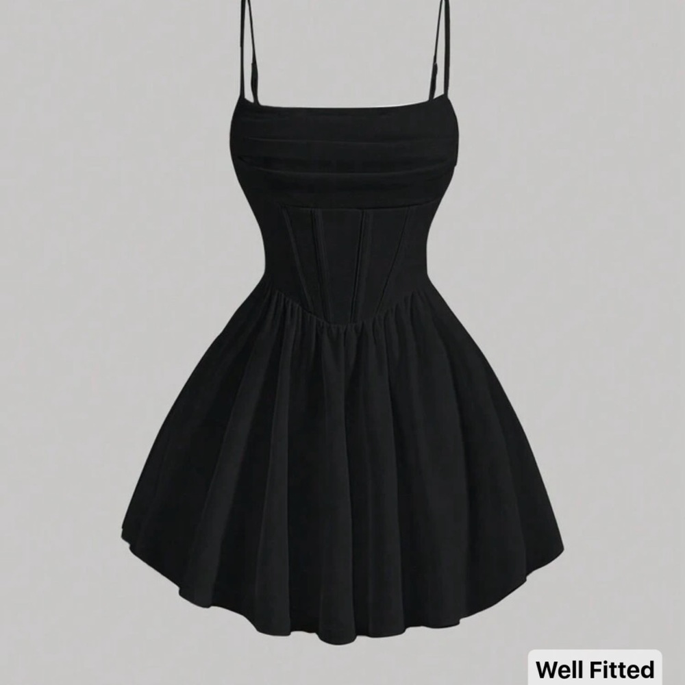 SHEIN Black Mini Dress